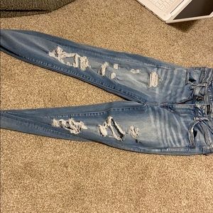 AMERICAN EAGLE SKINNY JEANS HIGH RISE